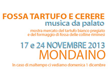 Fossa, Tartufo e Cerere 2013 a Mondaino
