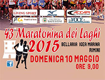 43esima Maratonina dei Laghi a Bellaria Igea Marina