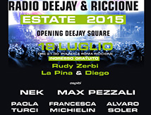 Concerto Radio Deejay: Nek, Max Pezzali e altri cantanti a Riccione