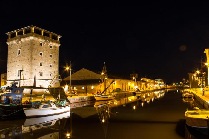 Der Kanalhafen von Cervia