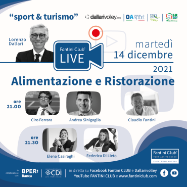 CS_13-12-2021_ Alimentazione e Ristorazione: nuovo appuntamento Fantini Club Live