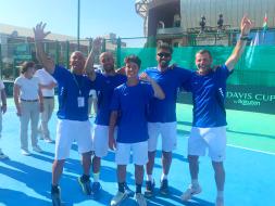 San Marino batte l'Azerbaijan e centra la promozione al gruppo III di Coppa Davis