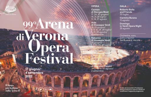 Opera Festival 2022, Arena di Verona