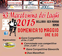 43esima Maratonina dei Laghi a Bellaria Igea Marina