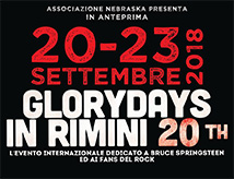 20esima edizione del tributo Bruce Springsteen Glory Days a Rimini