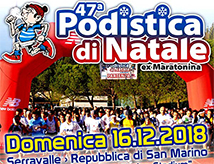Podistica di Natale 2018 a San Marino