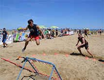 Beach Tchoukball Festival 2017 sulla spiaggia di Viserba di Rimini