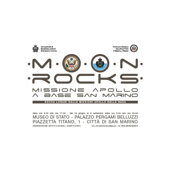 Moon Rocks: rocce lunari delle missioni Apollo in mostra a San Marino