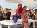 Bagno 78 Sabbia d'Oro Rimini Beach Party con Spiderman 