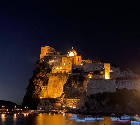 Castello Aragonese Panorama Notturno