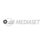 Mediaset logo with flower and boat symbol.
