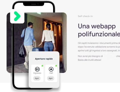 Webapp per check-in autonomo e accesso rapido senza chiavi.