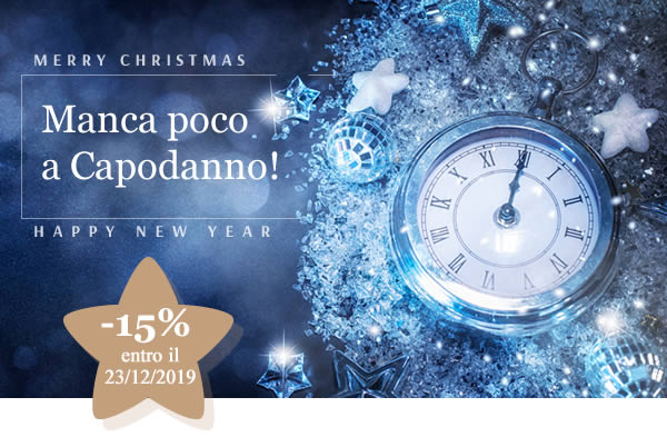 sconto 15% entro il 23/12/2019