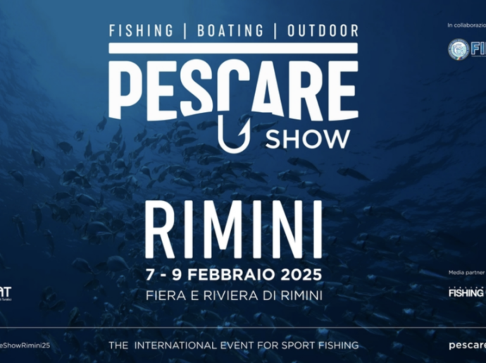 Internationales Sportfischerevent in Rimini vom 7. bis 9. Februar 2025.