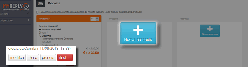 proposte di soggiorno MYREPLY