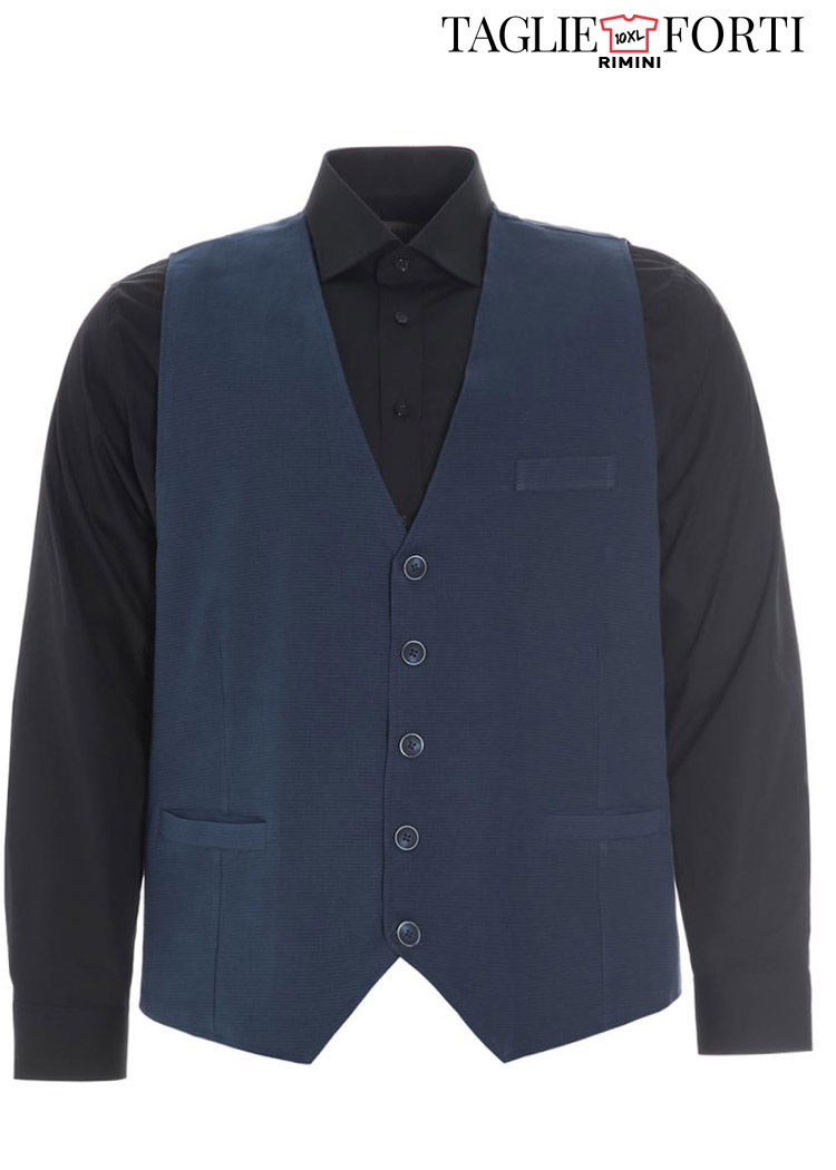 Gilet Maxfort Uomo Taglie Forti Articolo Piston Blu Taglie Forti