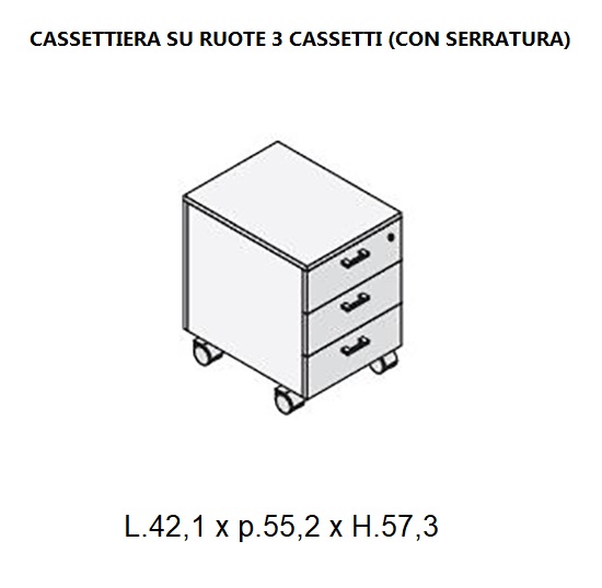 Cassettiera per scrivania 155780 in Vendita Online