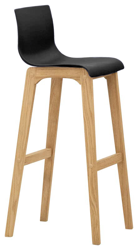 Sgabelli, sedie, poltrone e sgabelli per interno ed esterno - richiedere  preventivo Sgabello struttura in legno di quercia scocca in polipropilene  1627-ev36