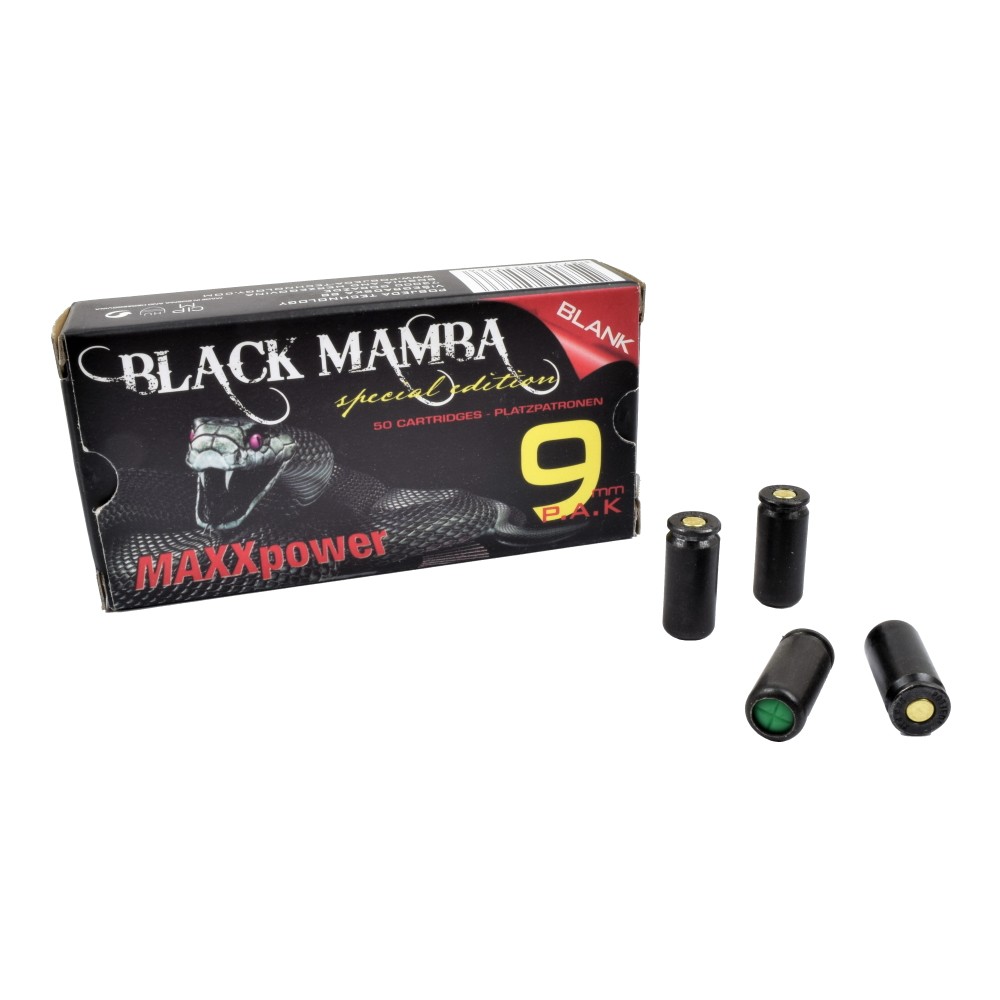 Vendita Colpi a salve black mamba cal. 9 mm maxx power per front