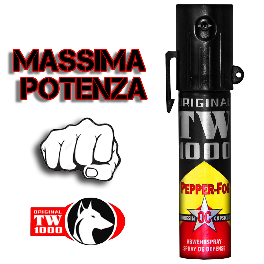 Vendita Spray al peperoncino tascabile tw 1000 massima potenza, vendita  online Spray al peperoncino tascabile tw 1000 massima potenza