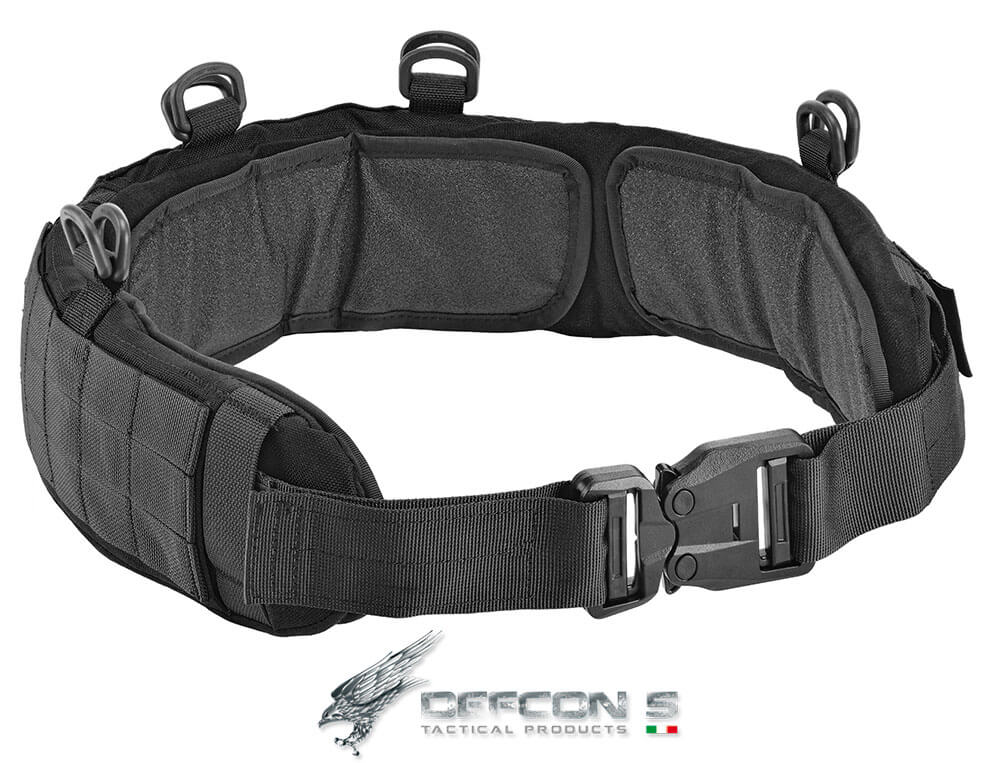 DEFCON 5 MOLLE BLACK PADDED TACTICAL BELT