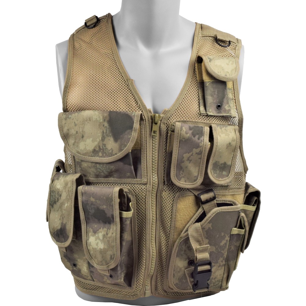 Gilet Tattico imbottito per softair 12 tasche CAMO - Softair