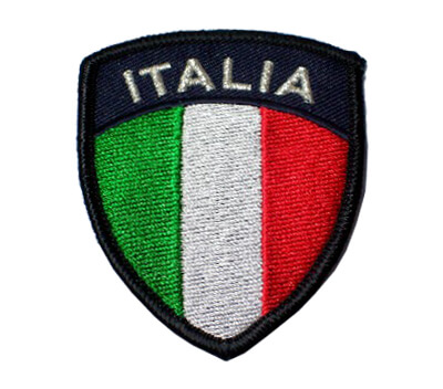 Vendita Patch - scudo italia ricamato black, vendita online Patch ...