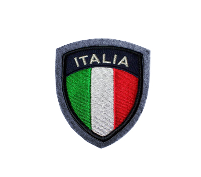 Vendita Patch - scudo italia ricamato bordo grigio, vendita online ...