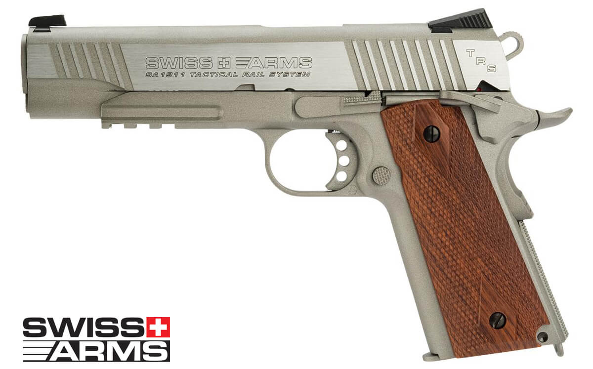 Swiss Arms Sa 1911 Tactical Rail System Full Metal 4 5mm Blowback Co2 Target Soft Air San Marino