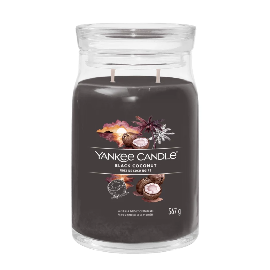 YANKEE CANDLE CANDELA IN GIARA GRANDE SIGNATURE COCONUT BEACH