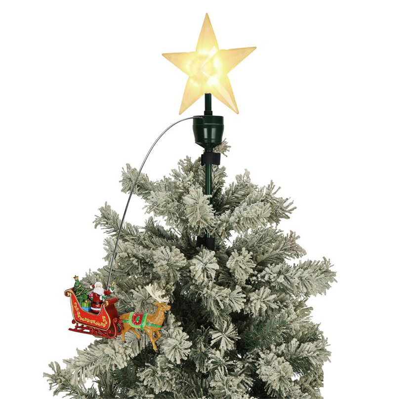 Stella Luminosa Per Albero Di Natale.Puntale Animato E Luminoso Fior Di Loto Riccione
