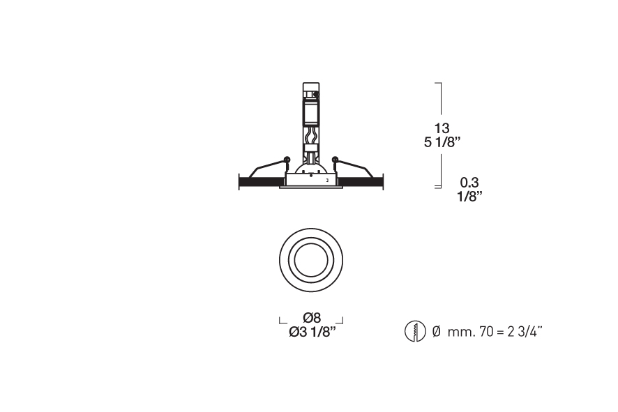 SD 803 F lampada ad incasso di Leucos allumino | Pianeta Luce