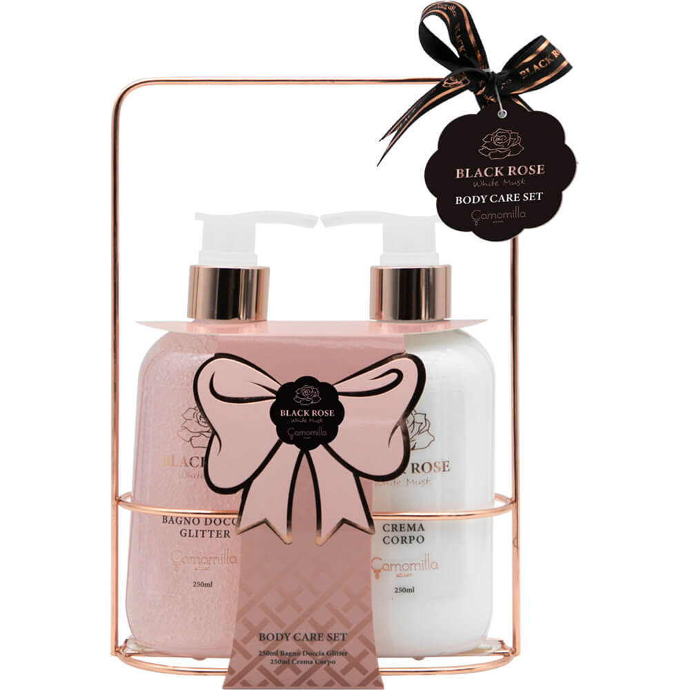 Confezione regalo di camomilla milano black rose bottles set – Bagus Parfum