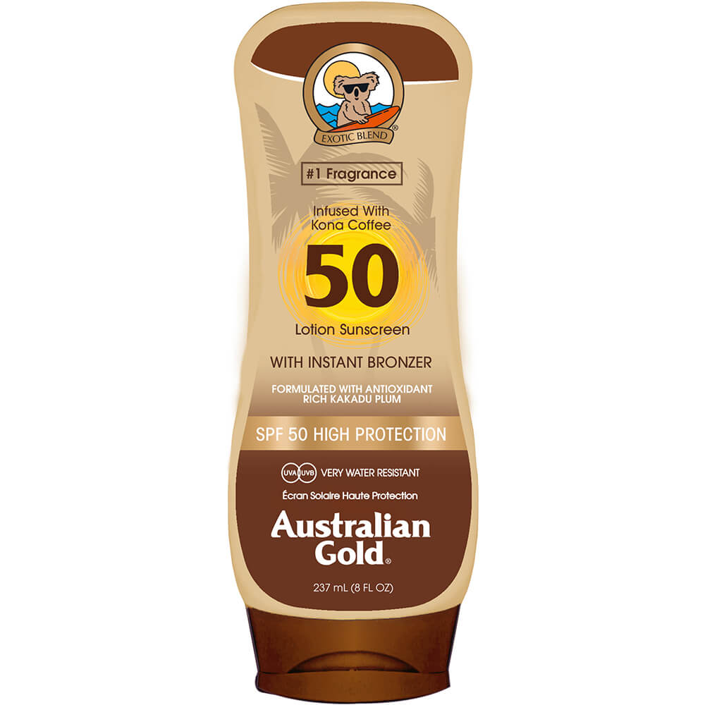 Australian Gold - Lotion Sunscreen Instant Bronzer SPF 50 | Sabbioni.it