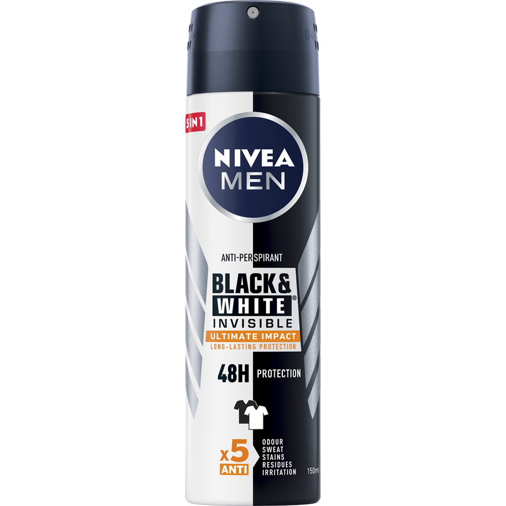 Nivea - Black & White Invisible Ultimate Impact Deodorante Spray ...
