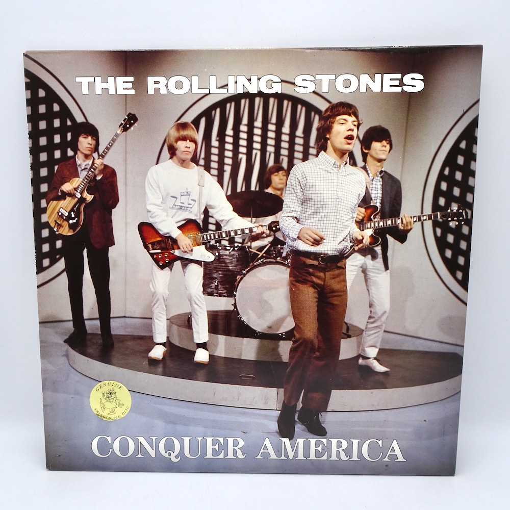 The Rolling Stones Conquer America / The Rolling Stones -- LP 33 rpm -  WHITE VINYL - Made in EUROPE 1989 - SWINGIN' PIG RECORDS - TSP 007 - OPEN  LP 