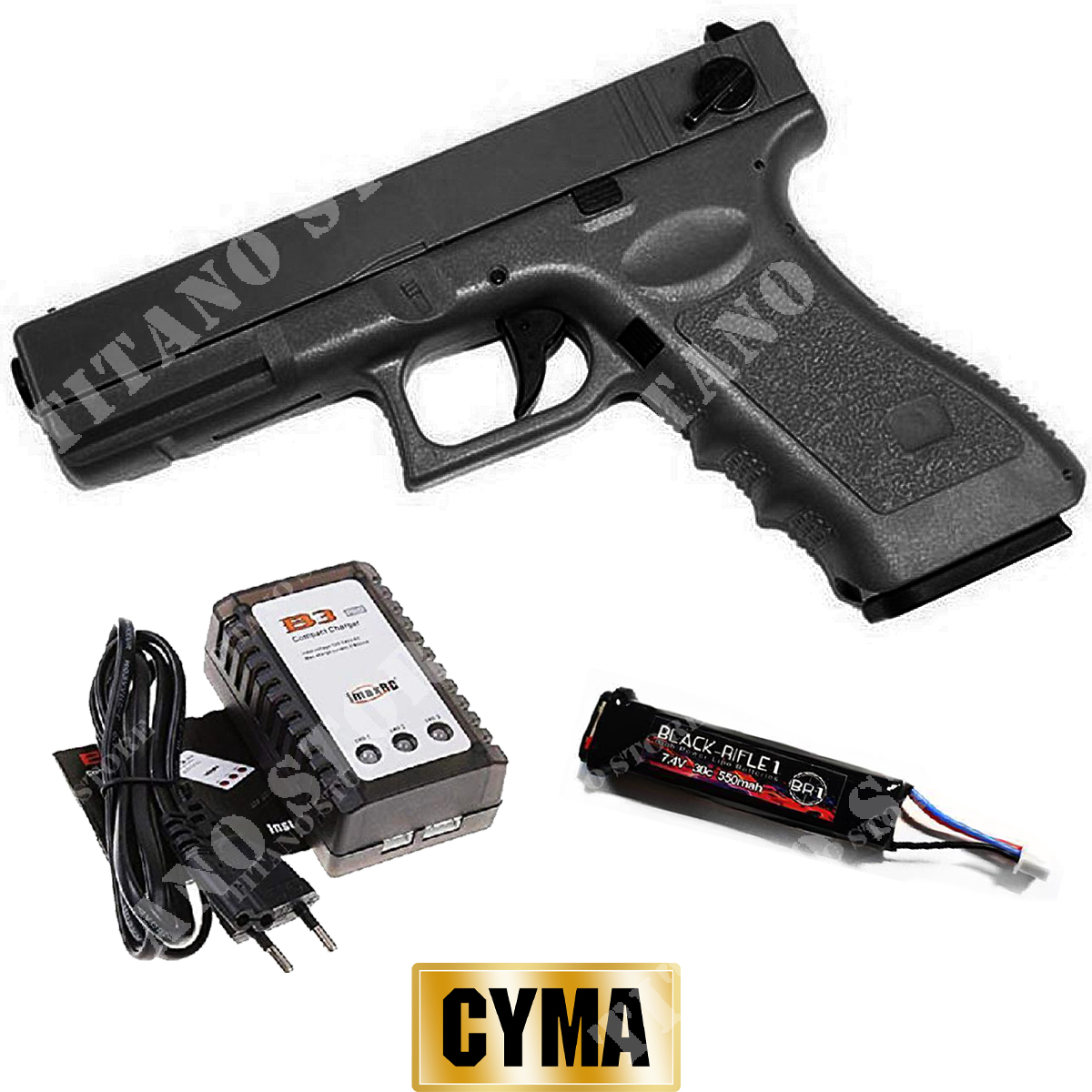 PISTOLA ELECTRICA G18 MOSFET CYMA (CM030UP)