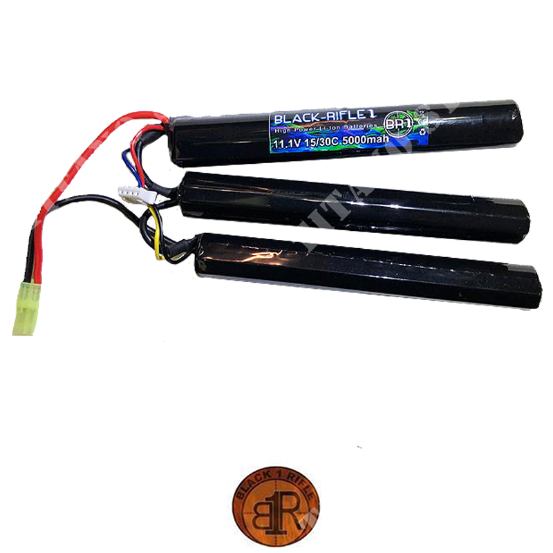 Batterie 11.1x2500 mah stick li-ion deans br1 (bri11,1x2500-dns): Batteries  li-ion 11.1 pour Softair