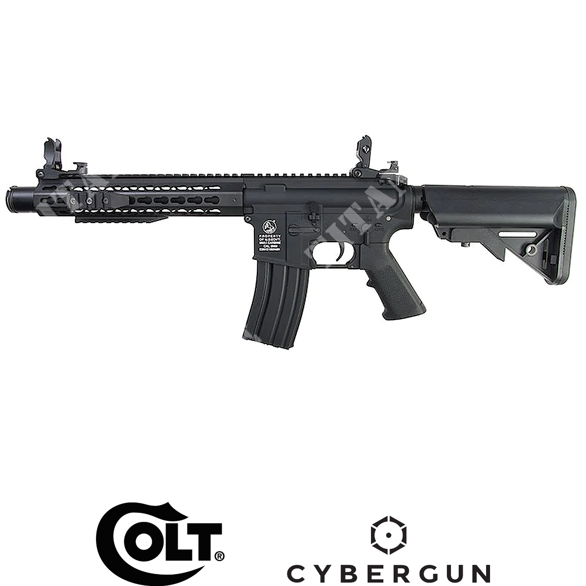Colt m4 keymod fusil silencieux noir cybergun (180869): Cybergun
