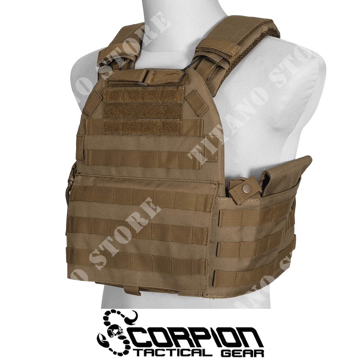Plate carrier qr springs scorpion tactical gear (stg-cpcqr