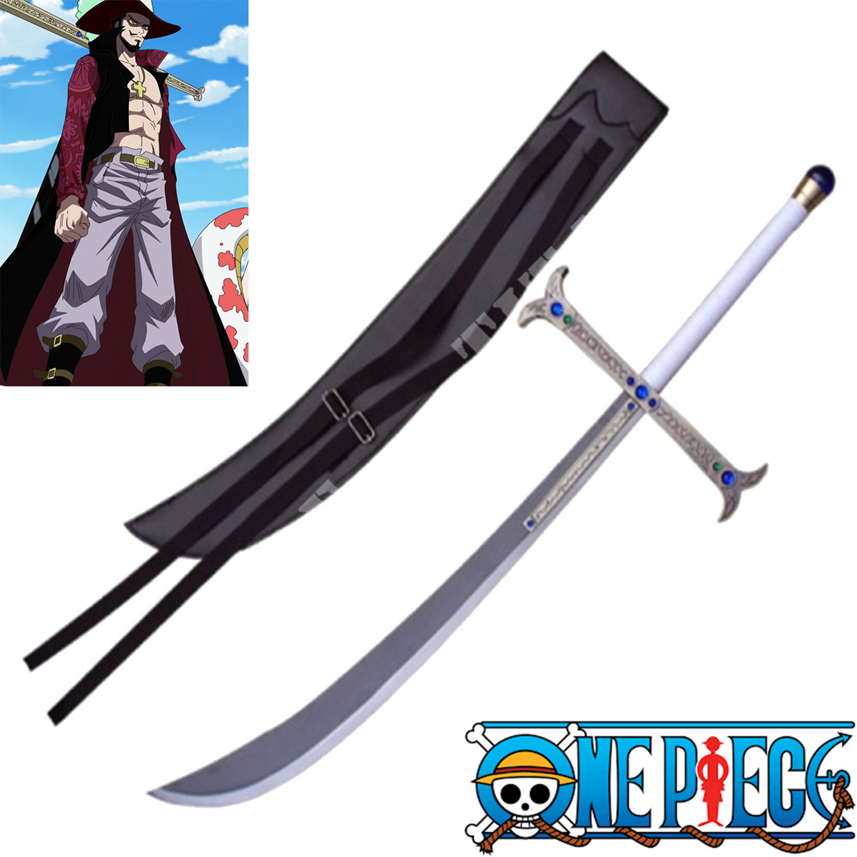 Dracule mihawk's yoru sword ''hawk eyes'' anime one  piece (zs525-2): for Softair