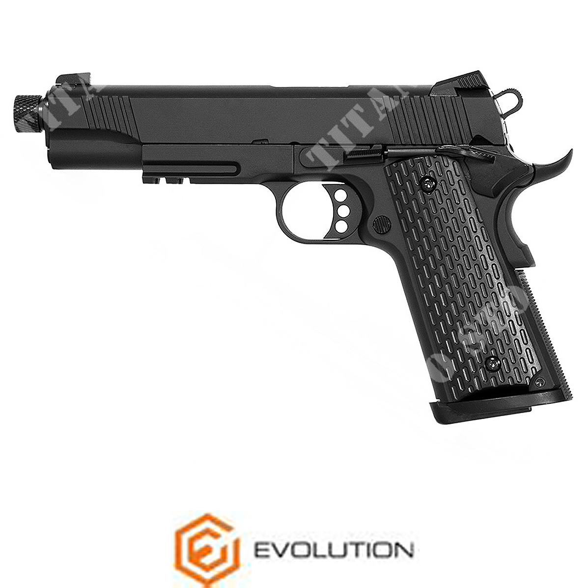 Pistola gas e911 special operations nera evolution (evl-ep0611): Pistole a gas  scarrellanti per Softair