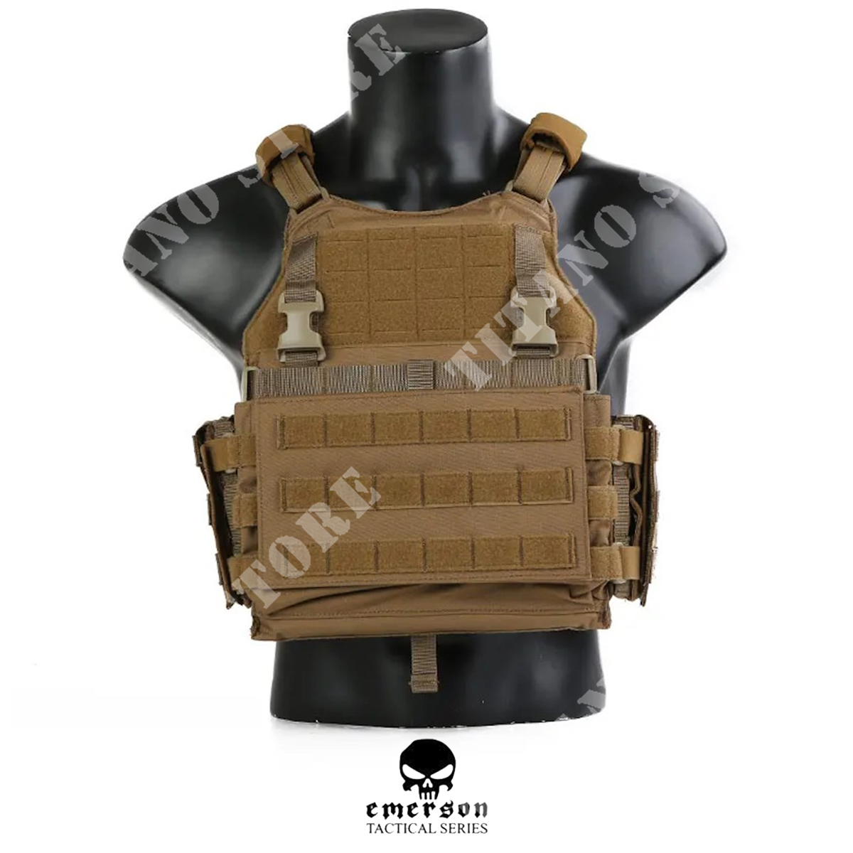 Airsoft Emerson Gear Gilet tactique porte-plaque 420 (Noir)