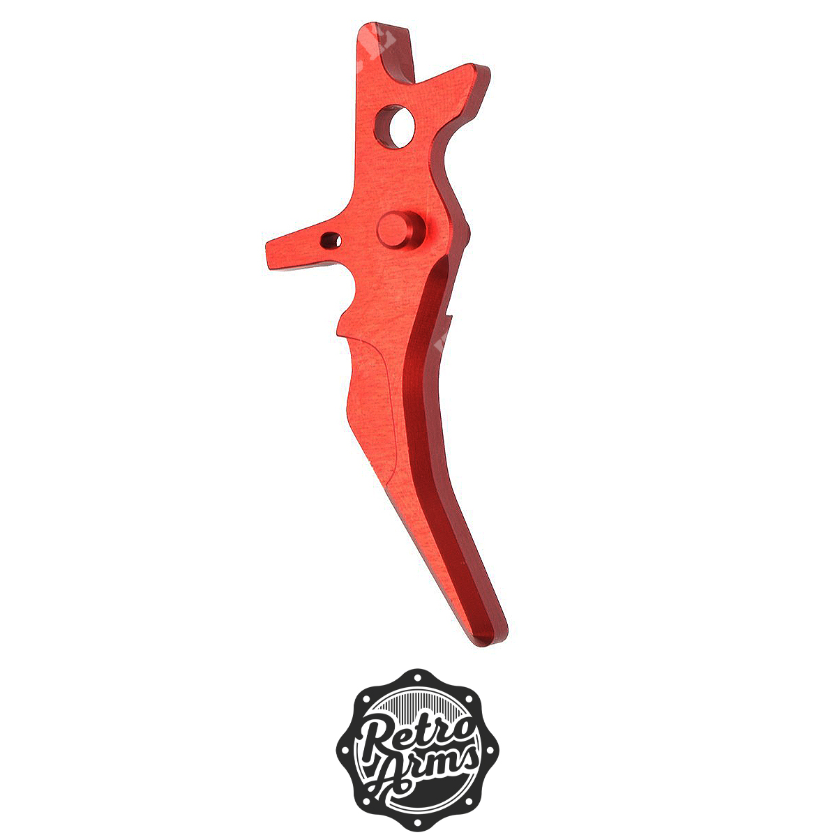 Grilletto cnc ar15 tipo n rosso retro arms (ra-7473): Grilletti / sicura  meccanica per Softair