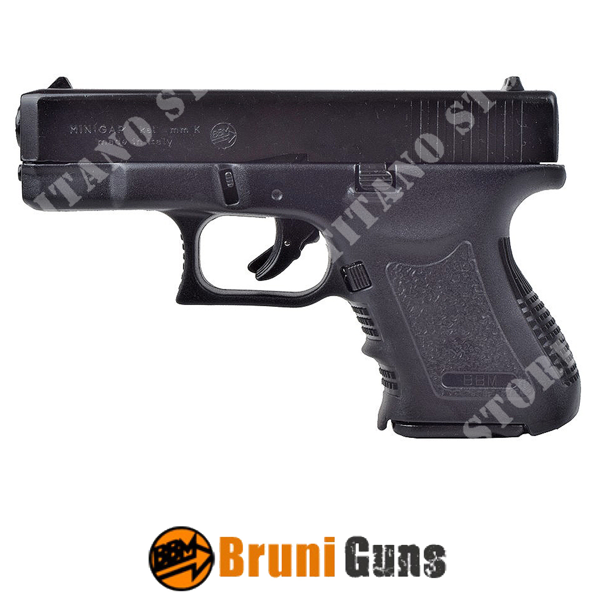 BRUNI GUNS blank gun GAP caliber 9 mm black / tan (BR-1401BT)