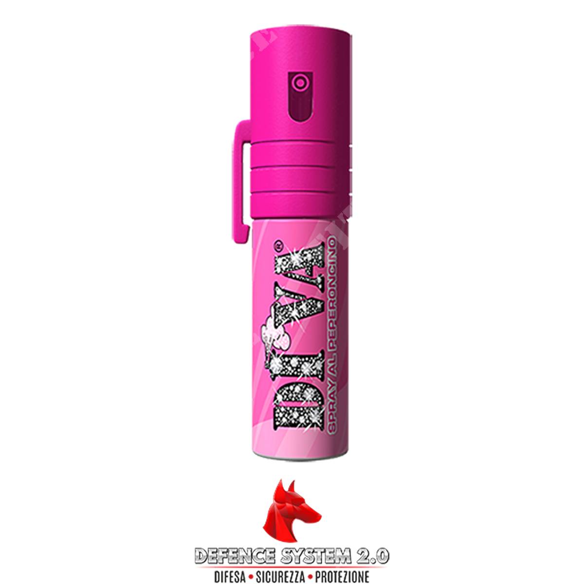 Spray antiaggressione al peperoncino diva base rosa (14ur50-r), Armeria