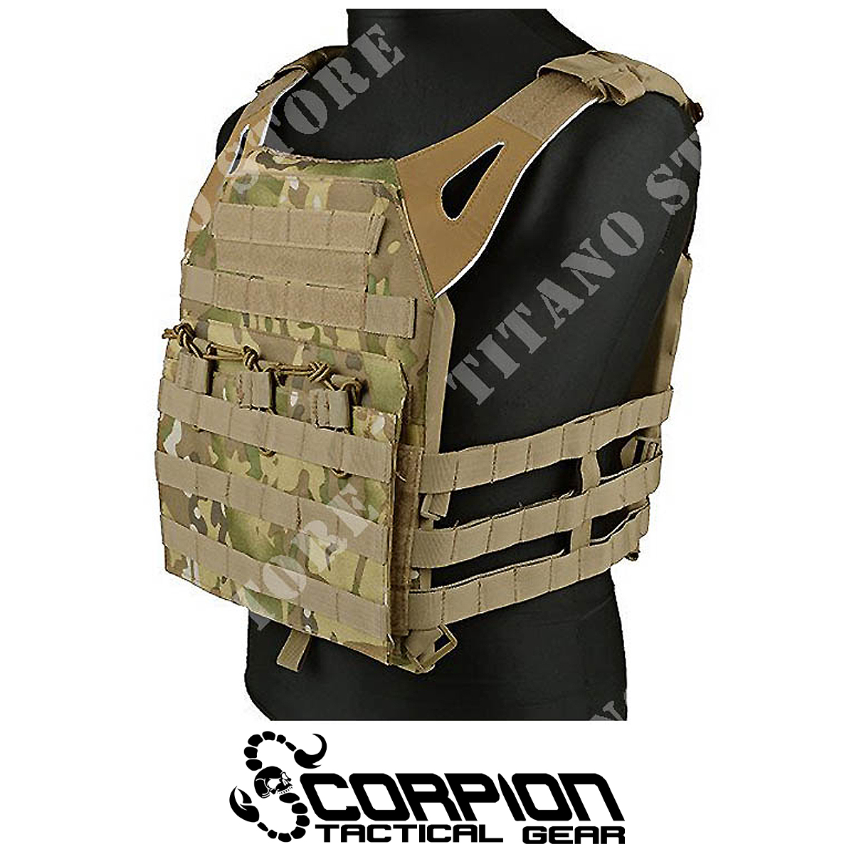 Gilet tattico jump scorpion tactical gear (stg-jump): Corpetti tattici per  Softair