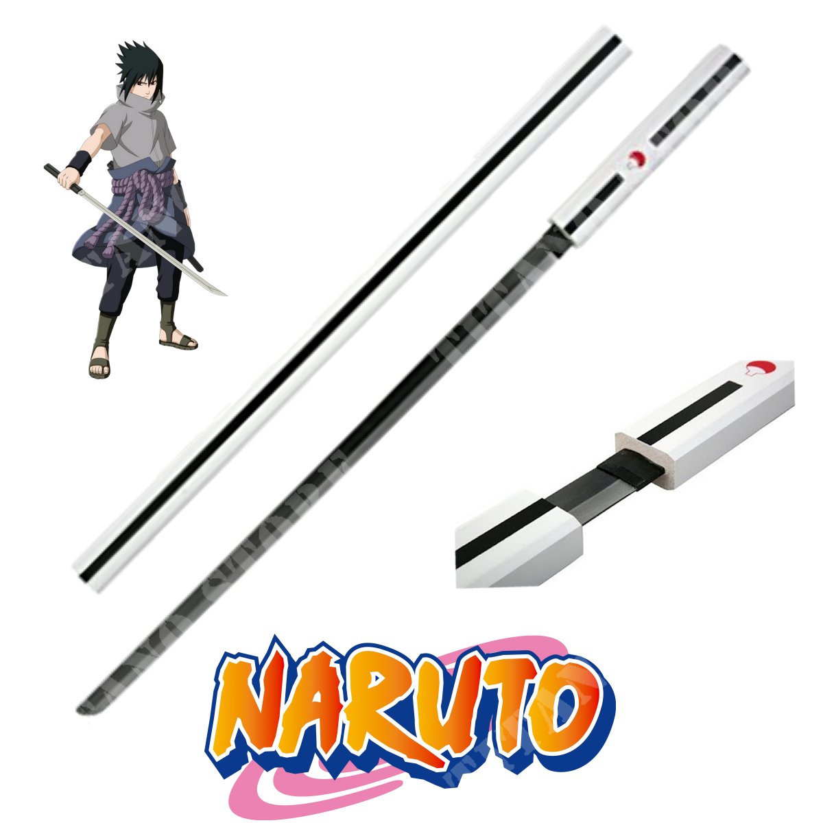 Espada Katana Sasuke Uchicha e Naruto Série Naruto Shippuden