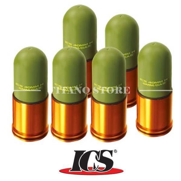Set 6 granate leggere 40mm 70bb ics (ma-158): Granate per Softair