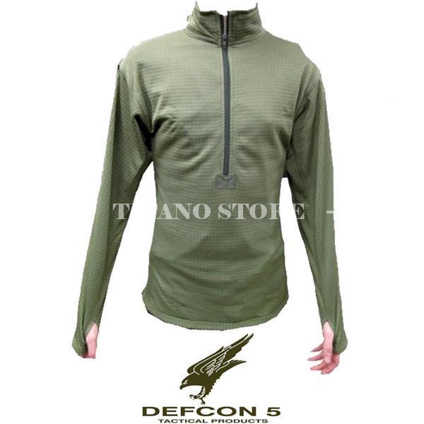 Maglia Termica Tattica DEFCON 5 Manica Lunga Thermal Shirt Militare Softair OD 